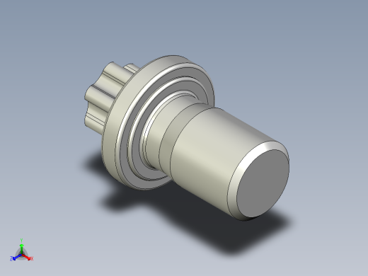 六角螺钉-Hexalobular_screw-M20-30-20-21-32-18.2.stp正等轴测缩略图