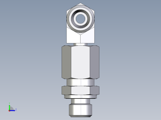 卡套式工业通用硬管接头EO_Assembled_adjustable_standpipe_branch_tee_EVT06LMOMD71左视缩略图
