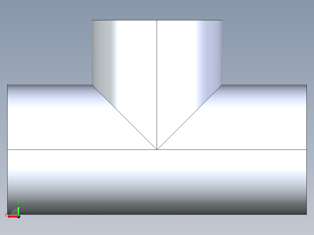 聚氯乙烯配件03-Sch80_Tee_SxSxFPT_802-007_0.75in后视图