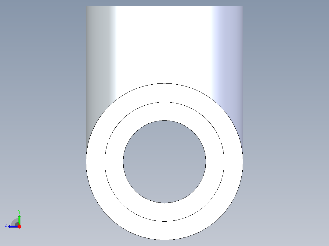 聚氯乙烯配件03-Sch80_Tee_SxSxFPT_802-007_0.75in右视图