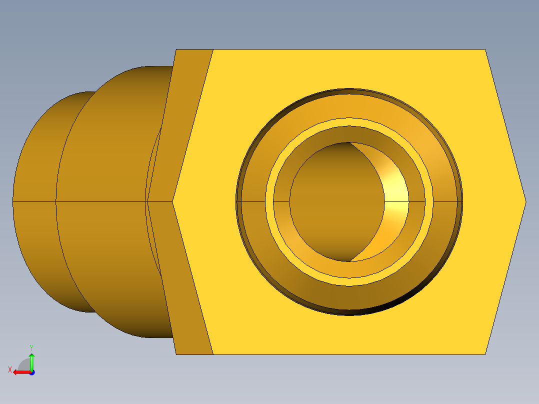 扩口式工业通用硬管接头45Deg Elbow 159F-5-2后视图