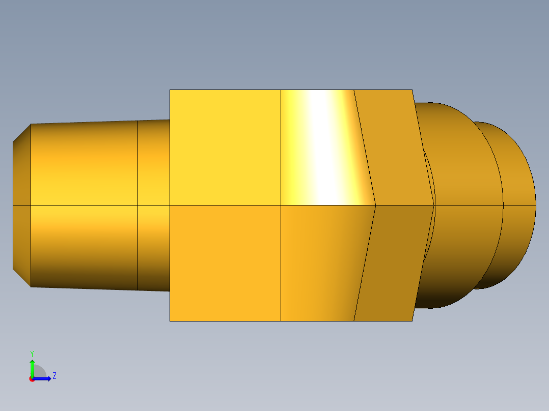 扩口式工业通用硬管接头45Deg Elbow 159F-5-2左视图