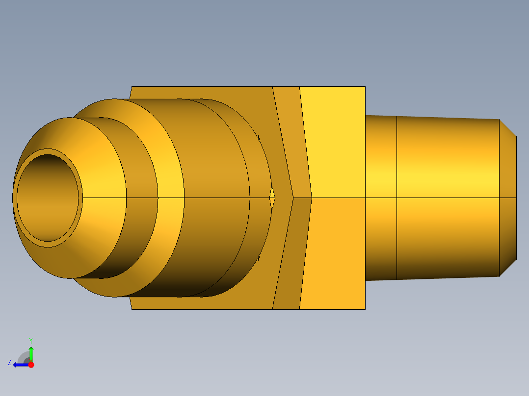 扩口式工业通用硬管接头45Deg Elbow 159F-5-2右视图