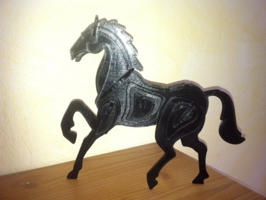 立体拼图模型马图纸缩略图