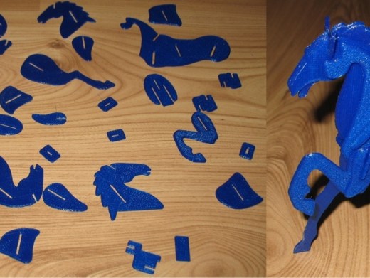 立体拼图模型马图纸缩略图