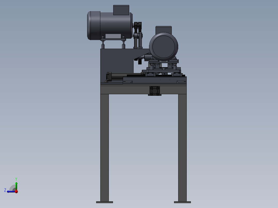 自动除毛刺机右视图