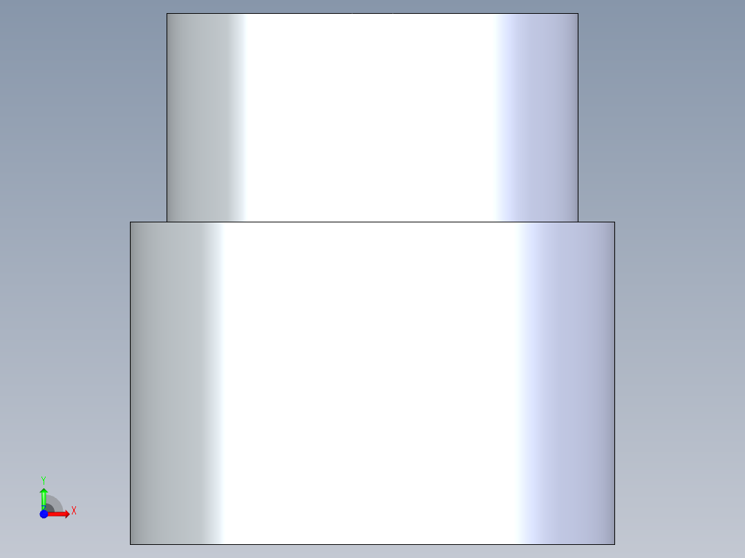 聚氯乙烯配件13-Sch80_ReducerCoupling_FPTxFPT_830-101_0.75in x 0.5in前视图