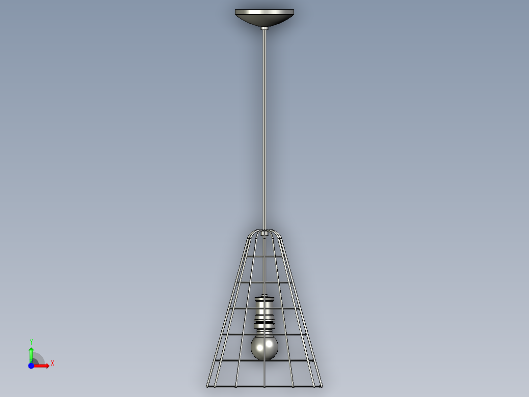 复古吊灯6前视图