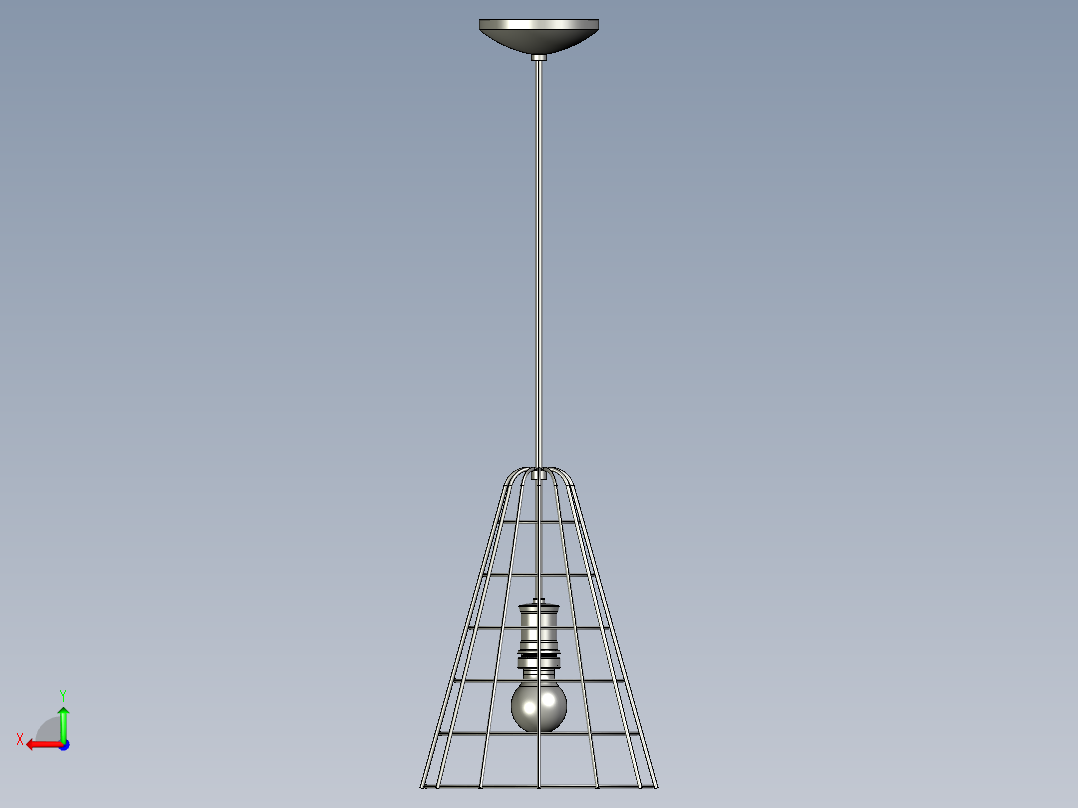 复古吊灯6后视图