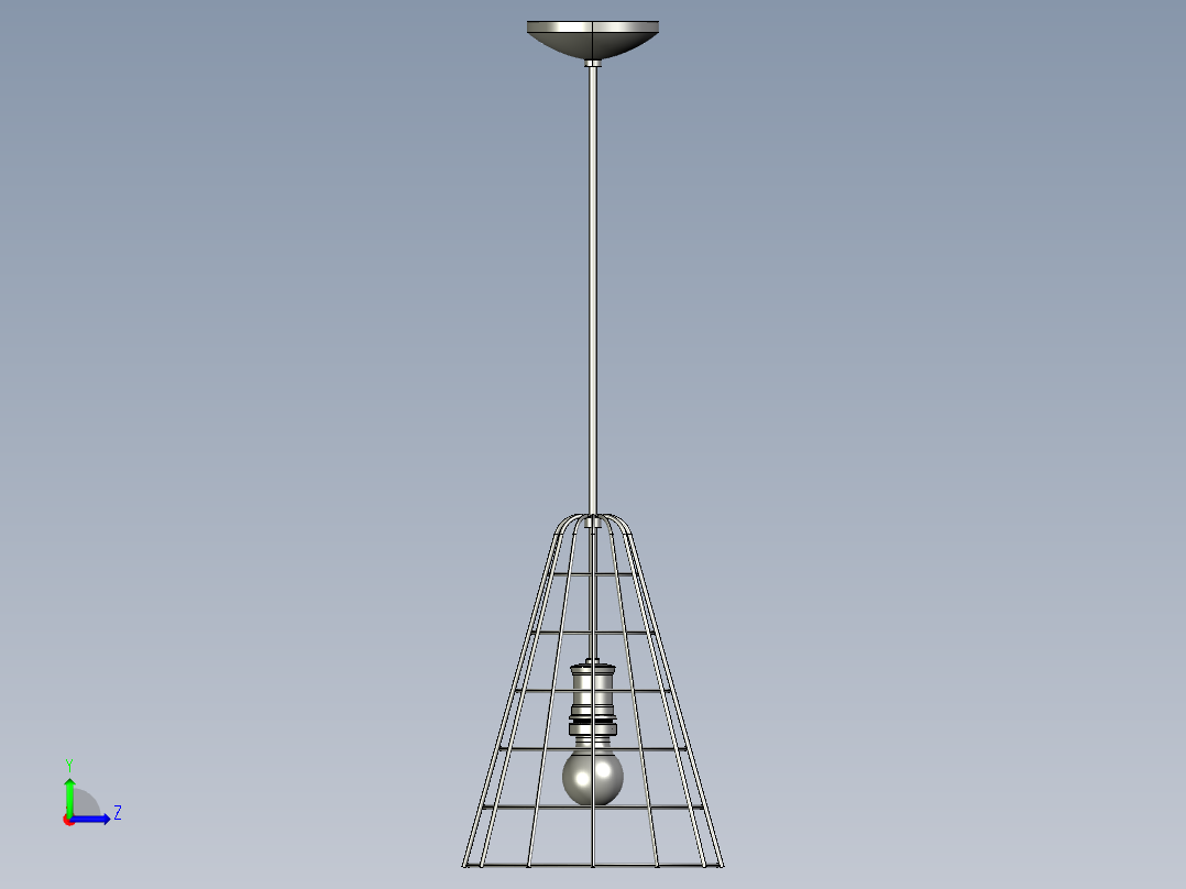 复古吊灯6左视图