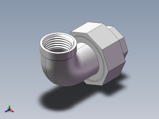 活接-90°等径内丝弯头 DN15