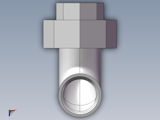 活接-90°等径内丝弯头 DN15俯视缩略图