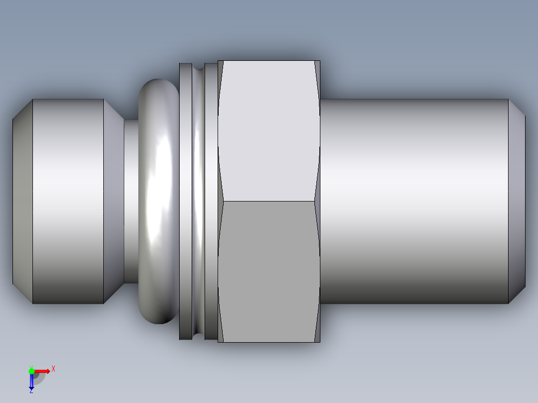 卡套式工业通用硬管接头EO_Male_Stud_connector_GEO04LLMOMDCF俯视图