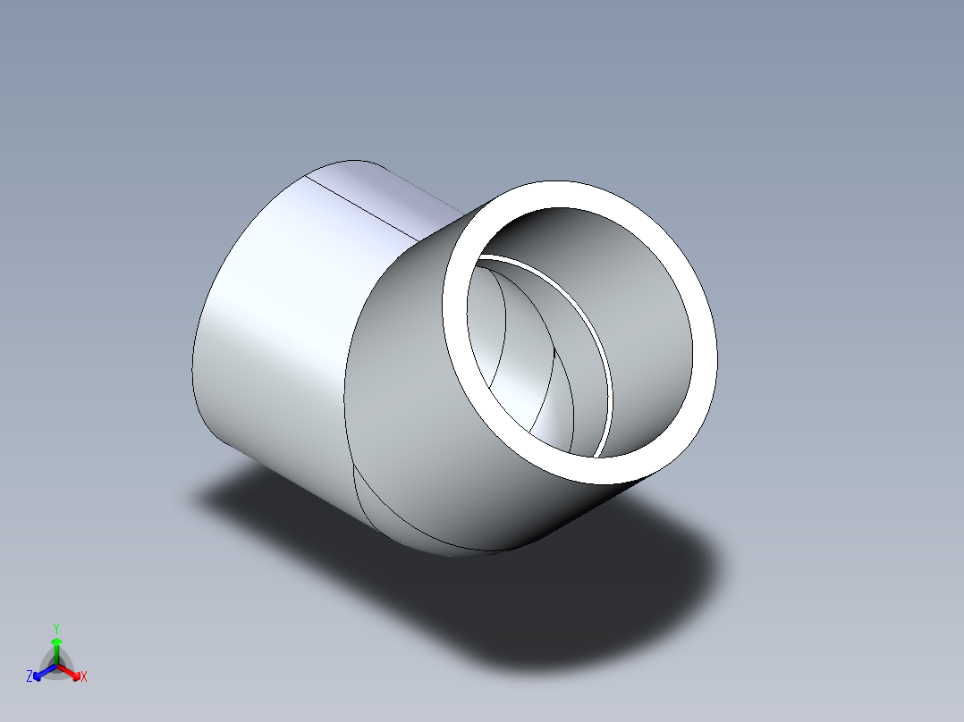 CPVC管件08-Sch80_45Elbow_SxS_9817-025 _2.5in主视图