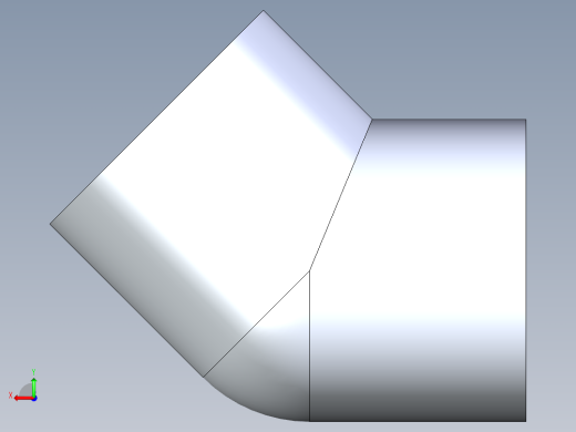 CPVC管件08-Sch80_45Elbow_SxS_9817-025 _2.5in后视缩略图