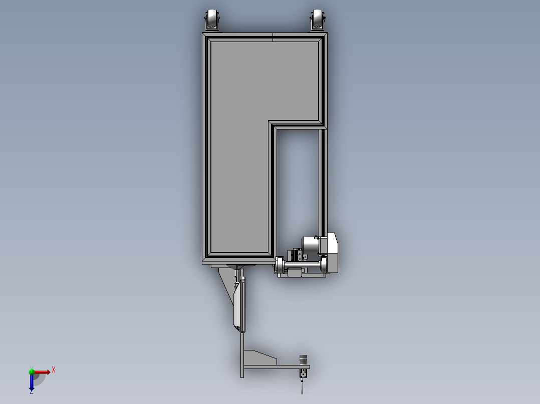 注塑产品外观自动检测设备俯视图