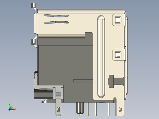 双 HDMI DisplayPort 连接器-STP前视缩略图