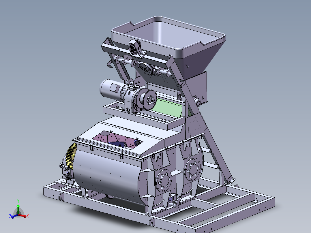 JS500A搅拌机主视图