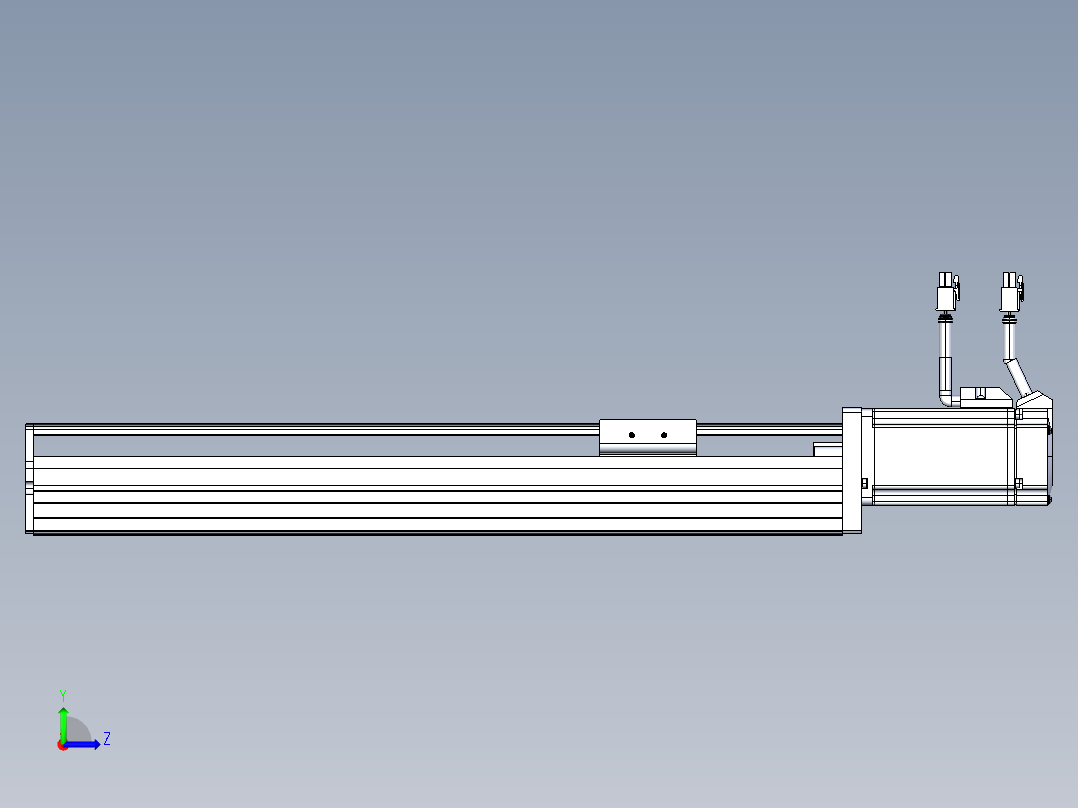 东锦丝杆传动-直线滑台模组DH60-L10-S300-BC-T400-C3左视图