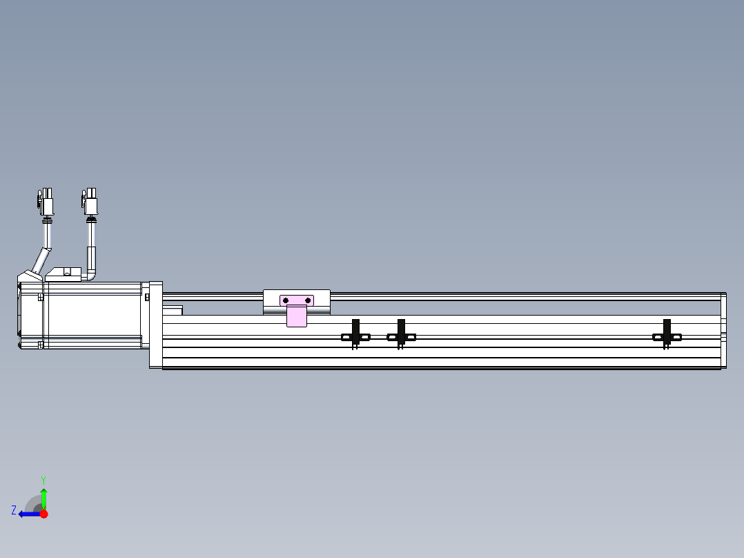 东锦丝杆传动-直线滑台模组DH60-L10-S300-BC-T400-C3右视图