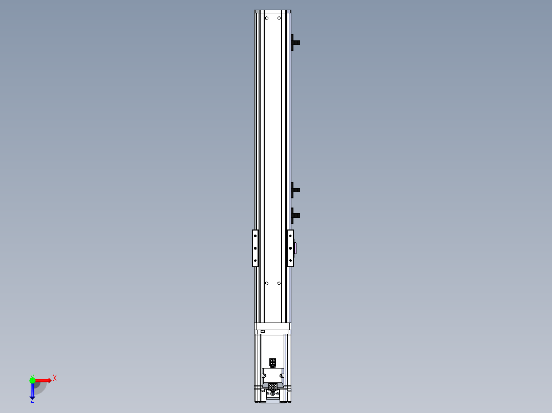 东锦丝杆传动-直线滑台模组DH60-L10-S300-BC-T400-C3俯视图