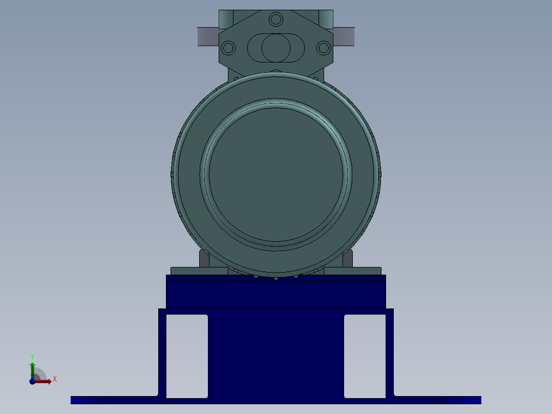 离心式水泵前视图
