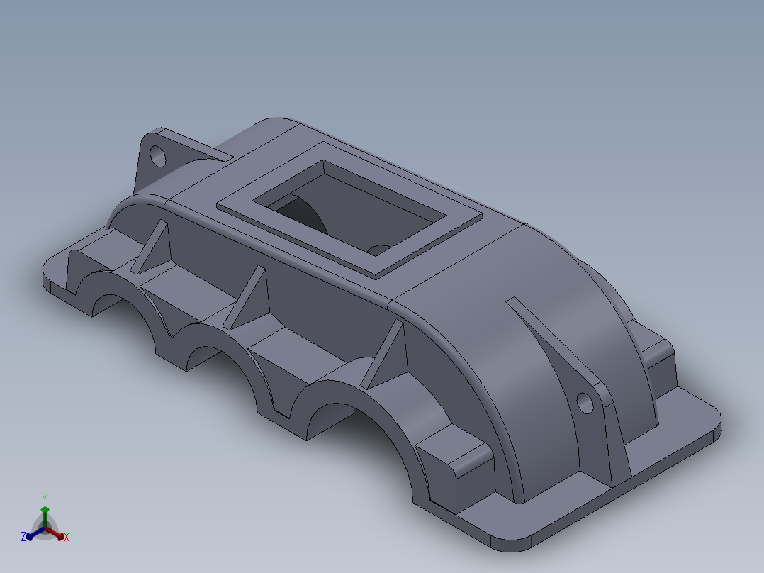 通用减速器机壳体侧面铣削加工工艺装备设计正等轴测图