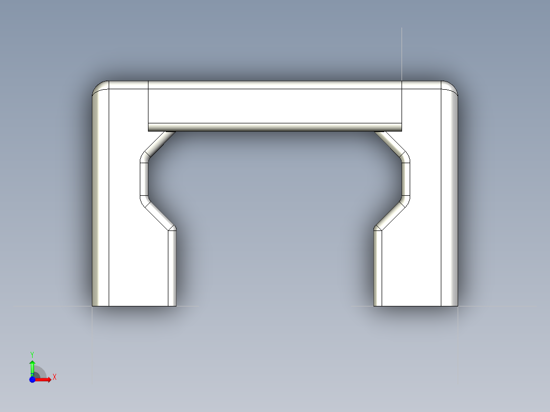 取手(鋁合金)(A)UG-3D多系列多零件图纸模型前视图