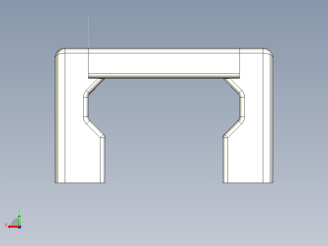 取手(鋁合金)(A)UG-3D多系列多零件图纸模型后视图