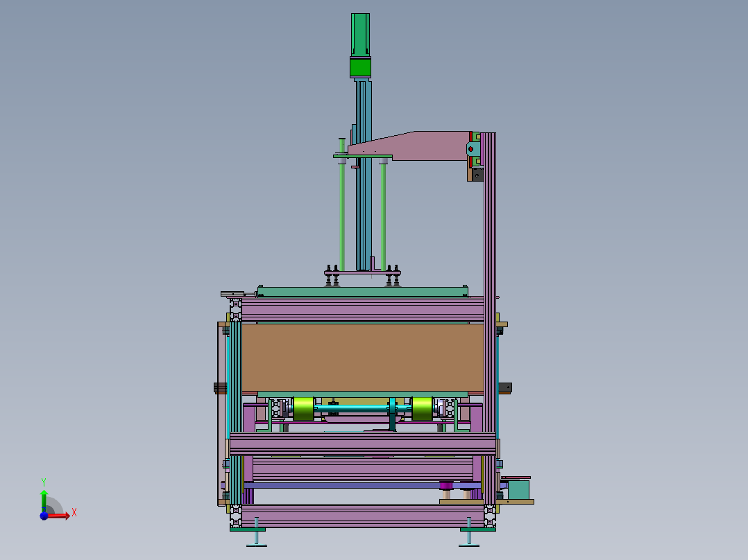 AB板给料机sw18可编辑前视图