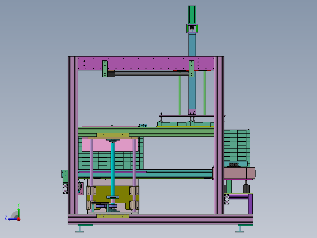 AB板给料机sw18可编辑右视图