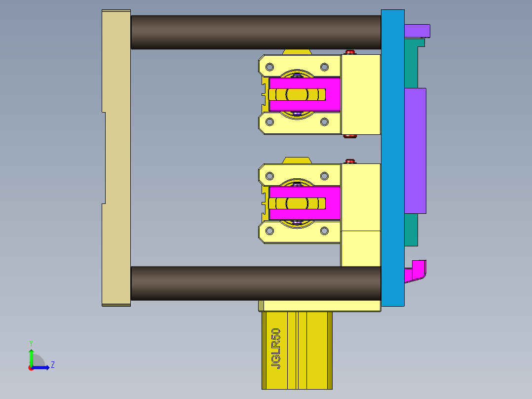NB3236-WWAN-笔记本CNC工装夹具三维模型CNC1粗铣内腔-20200915左视图