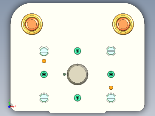圆筒拉深模设计（CAD图+SW三维）前视缩略图