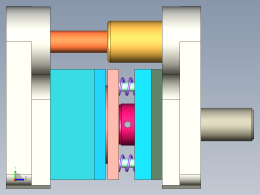圆筒拉深模设计（CAD图+SW三维）左视缩略图