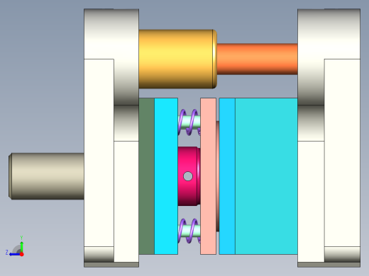 圆筒拉深模设计（CAD图+SW三维）右视缩略图