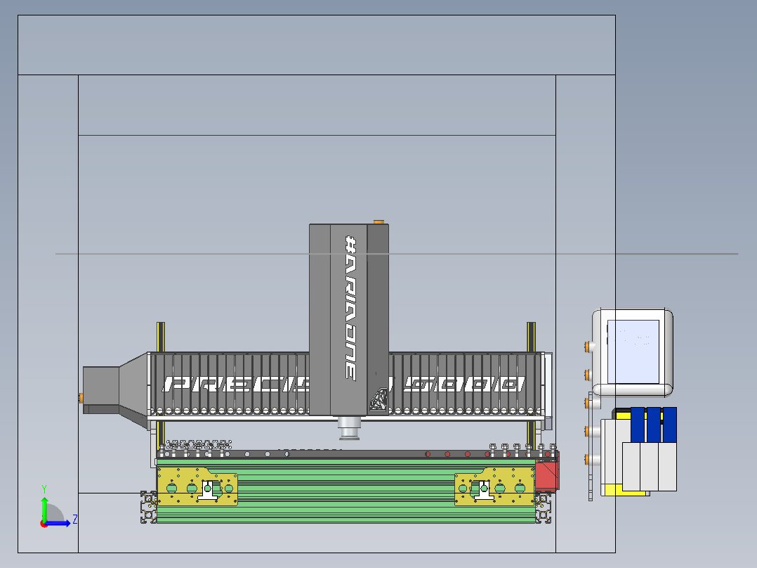 铣床、3040铣床左视图