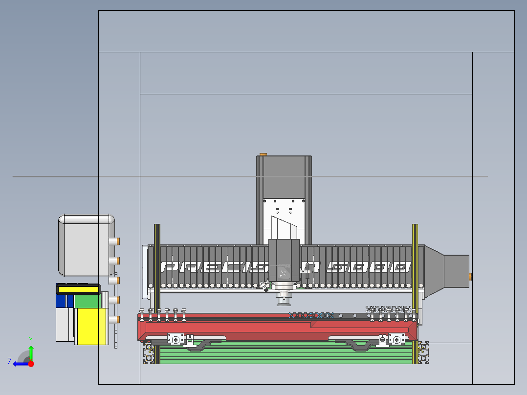 铣床、3040铣床右视图