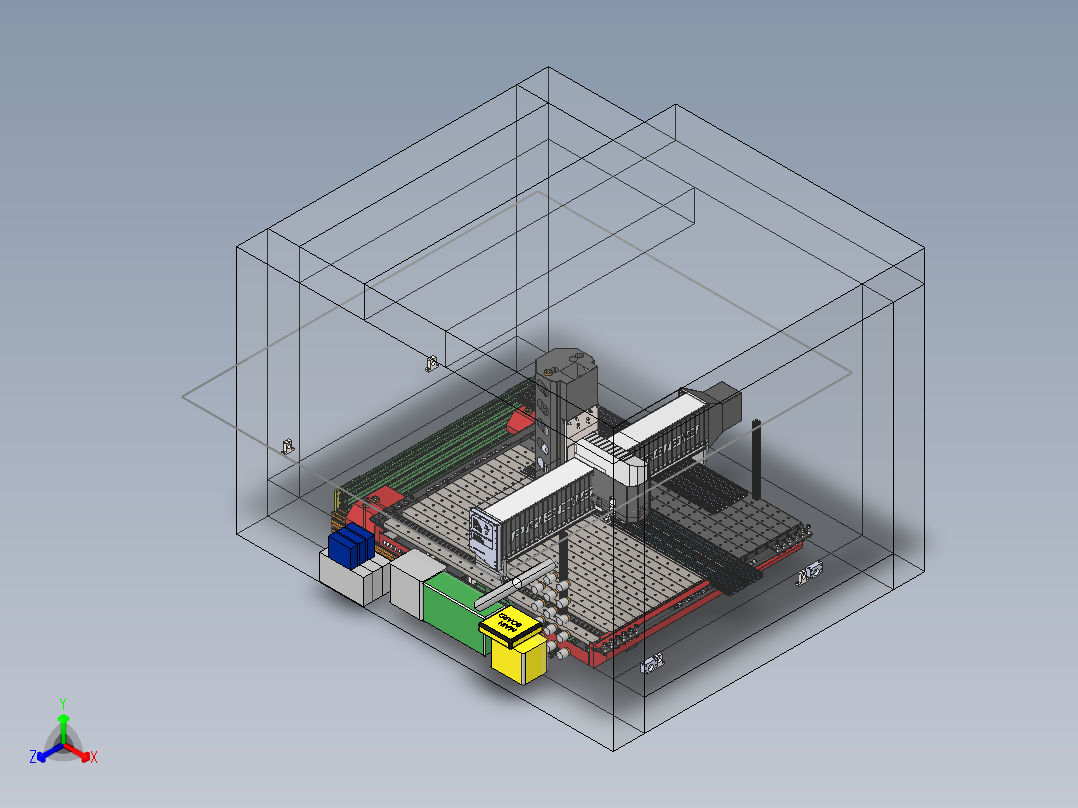 铣床、3040铣床正等轴测图
