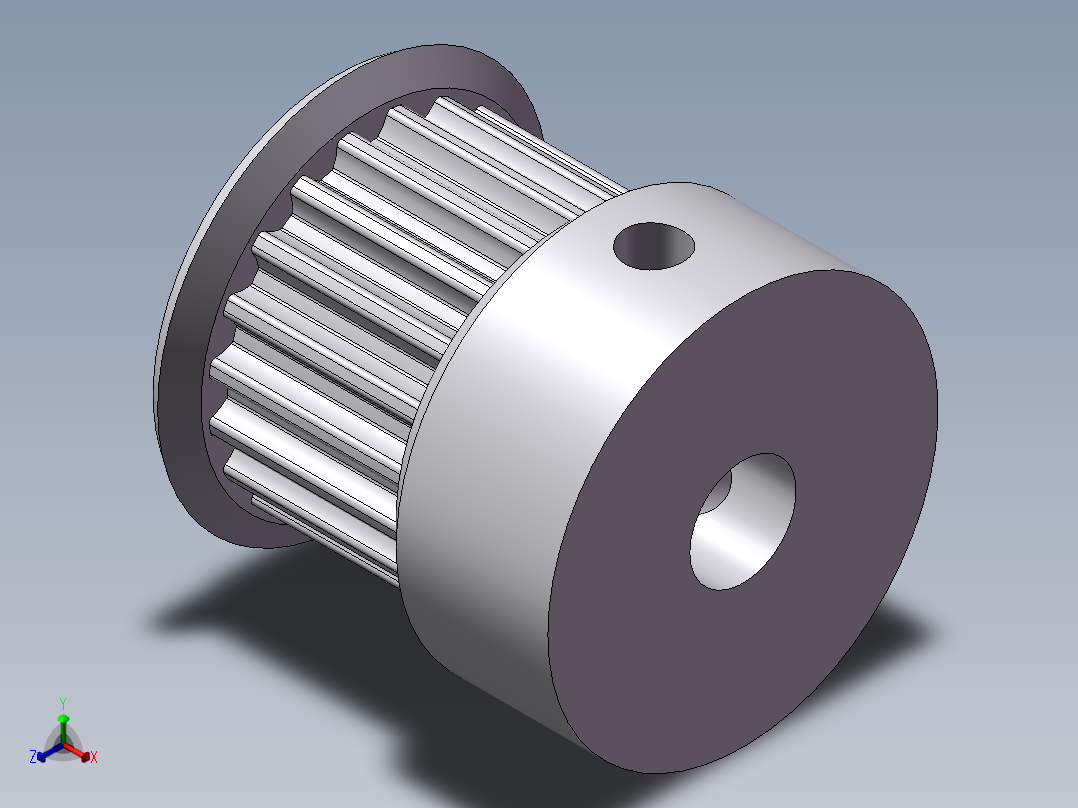 高扭矩同步带轮 米思米 HTPA20S3M100-K-P6主视图