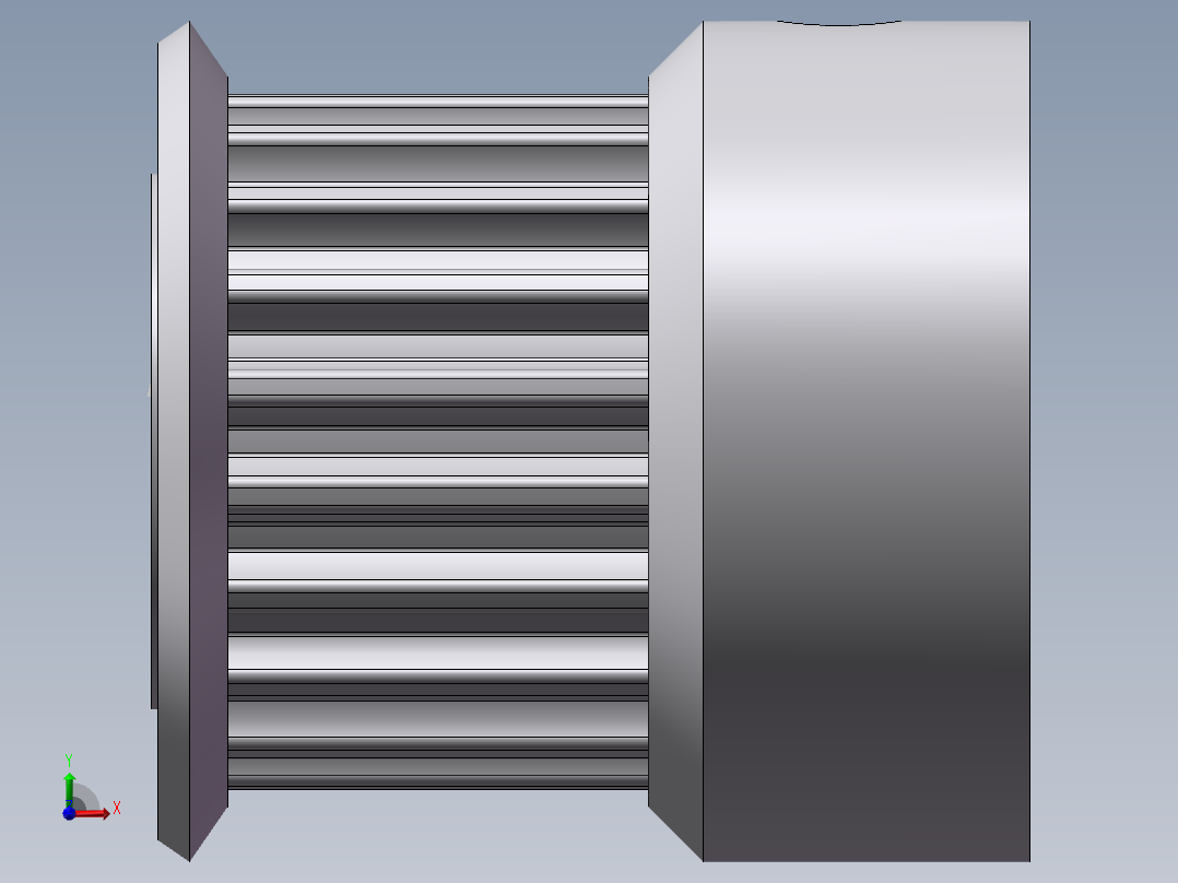 高扭矩同步带轮 米思米 HTPA20S3M100-K-P6前视图