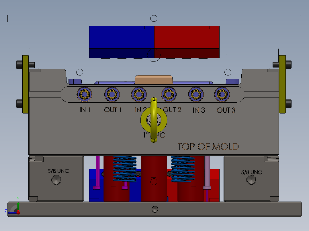 注塑模具、模具(75)右视图