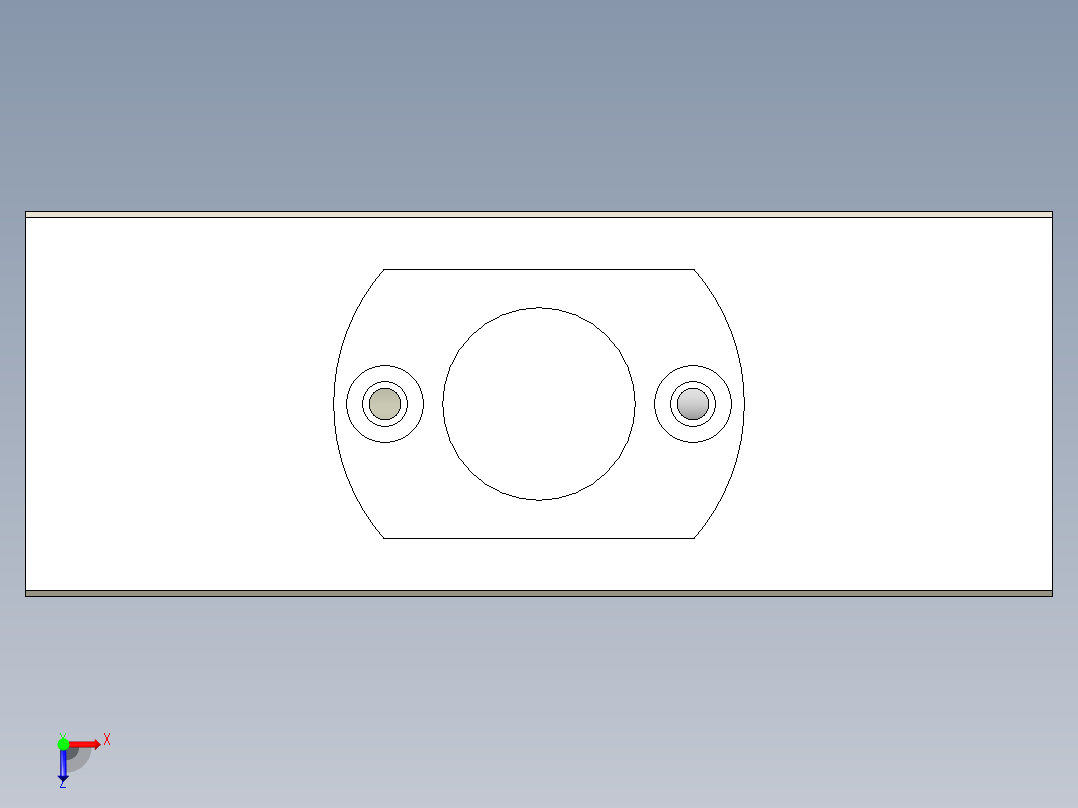 夹紧机构俯视图