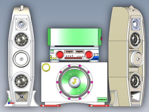 B2004547-青少年扬声器系统前视缩略图