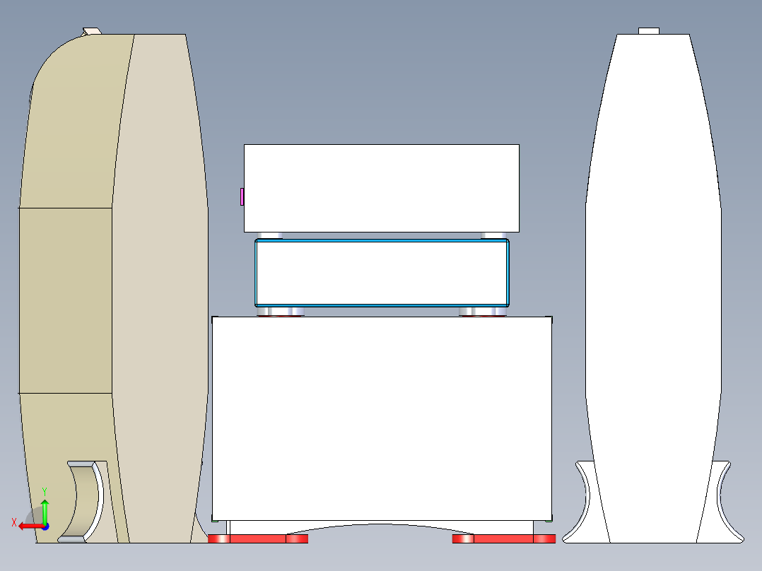 B2004547-青少年扬声器系统后视图
