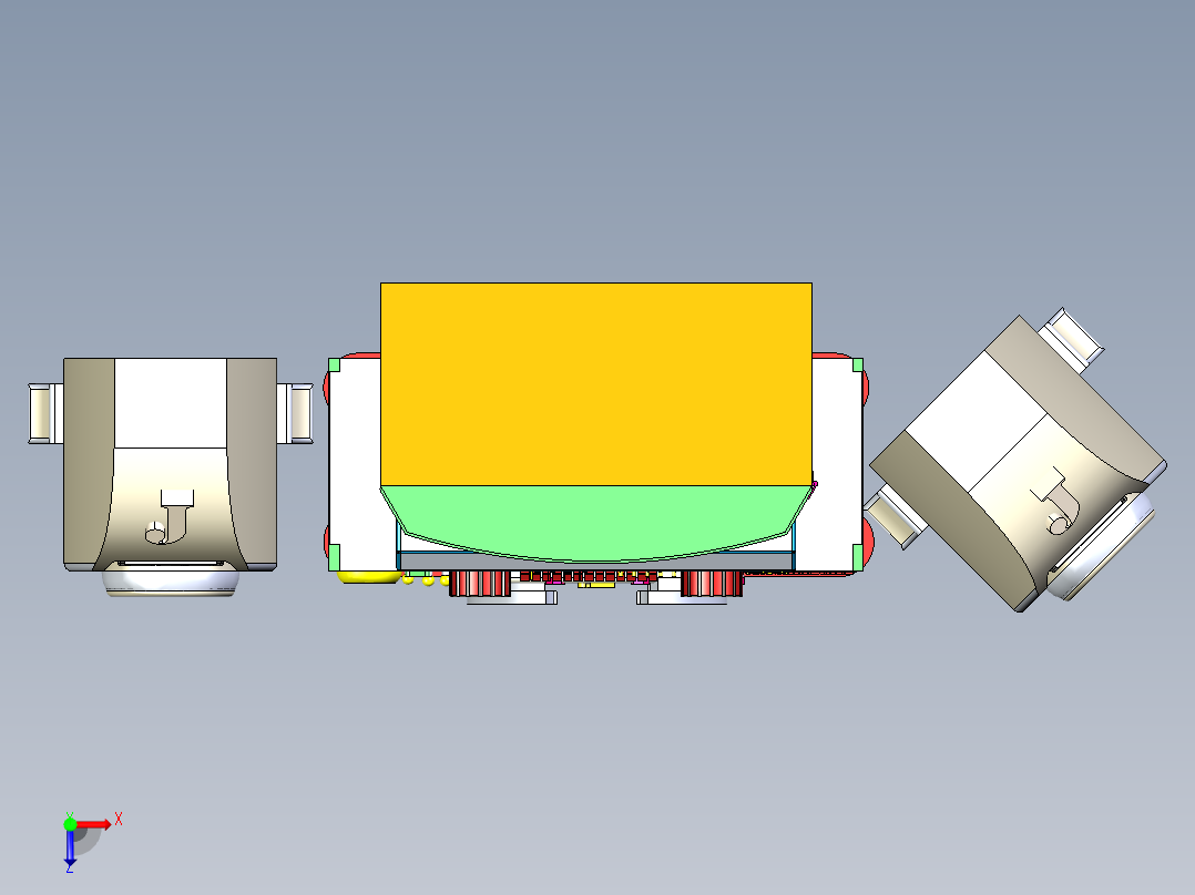 B2004547-青少年扬声器系统俯视图