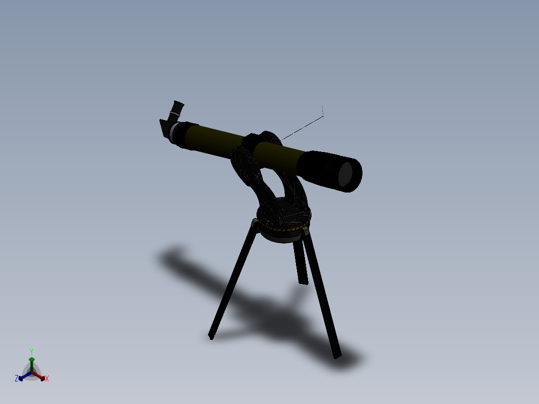 望远镜(9)正等轴测图