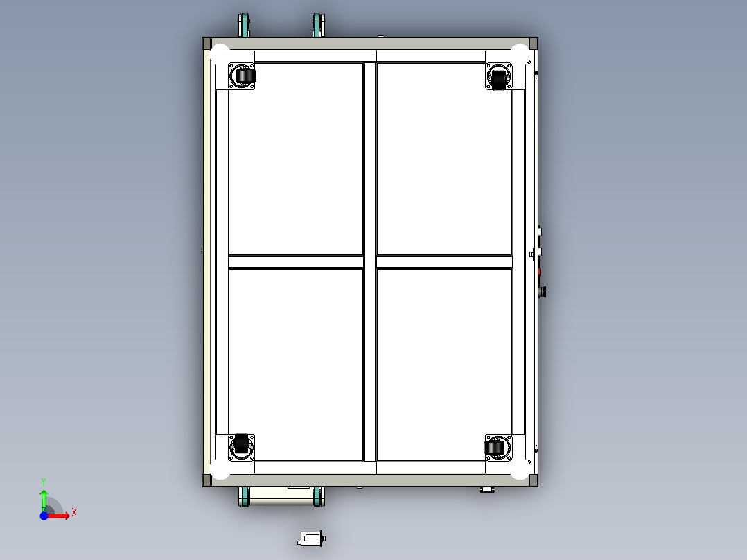 同轴线收料机sw20可编辑前视图