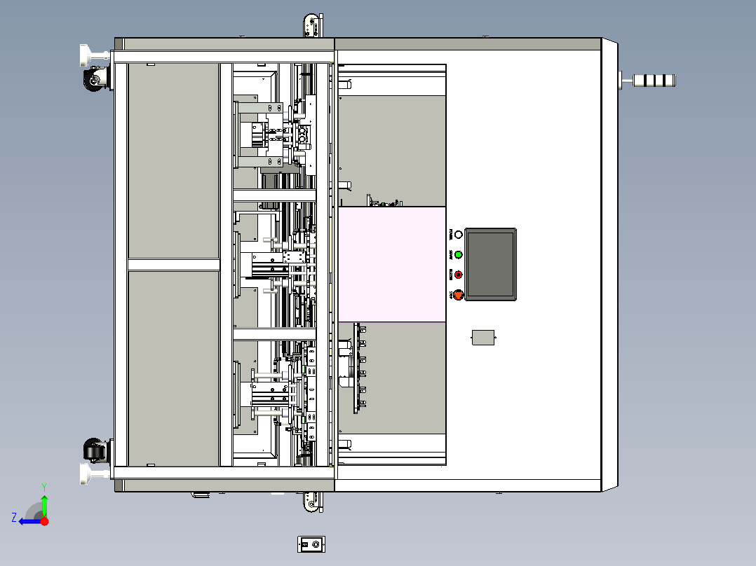 同轴线收料机sw20可编辑右视图