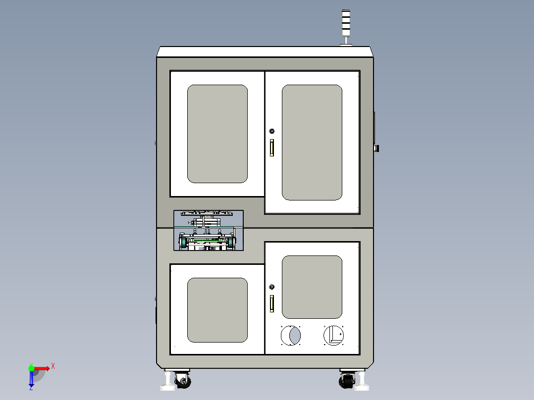 同轴线收料机sw20可编辑俯视图