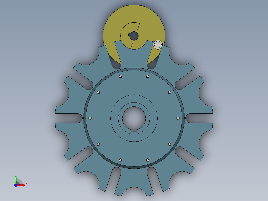 roe圆盘式刀库前视图